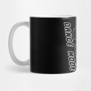 Bluey Dance Mode White Line Mug